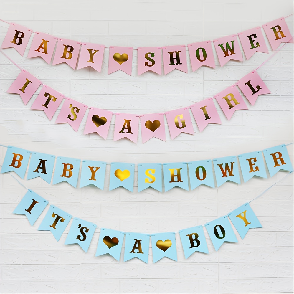 IT'S A BOY Burlap Banner Birthday Party Christening Decoration