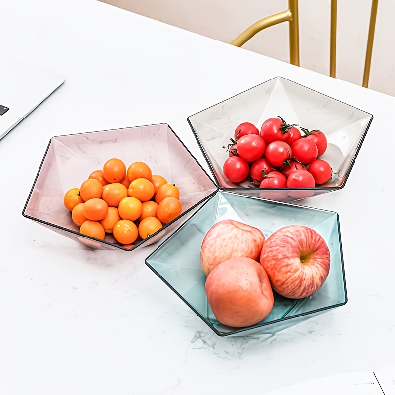 Creative Strawberry Shaped Transparent Fruit Bowl Candy Bowl - Temu