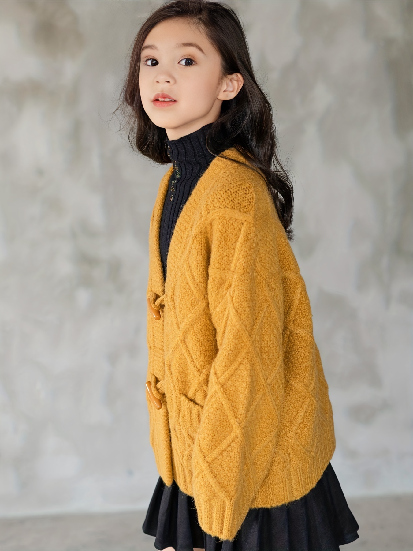 Girls Warm Shawl Cardigan for Fall/Winter Party