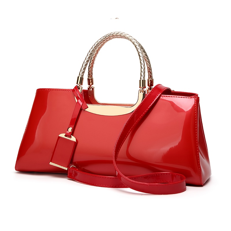 Patent leather evening online bag