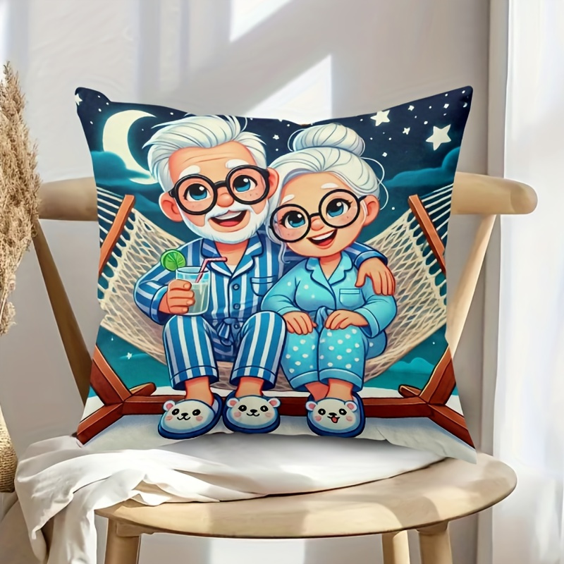 

1pc, Elderly , , , Zippered Washable, Cushion , For Bed, Sofa, , (double-sided , No Included)