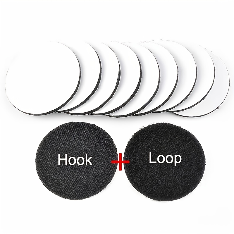Rug Anchors Carpet Hook and Loop Non-Slip Mat Anti-Skid Stickers Square  (10PCS, White)
