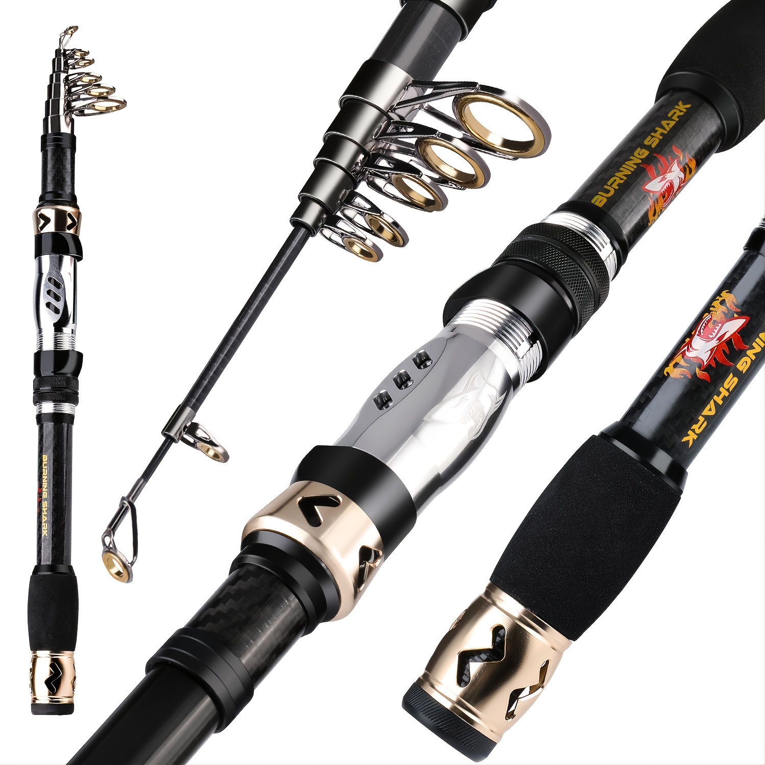 Sougayilang Fishing Rod Spinning Rod Ultra Lightweight Carbon Fiber  Telescopic Fishing Rods Lengthening Hollow Handle Pole Pole - Sports &  Outdoors - Temu