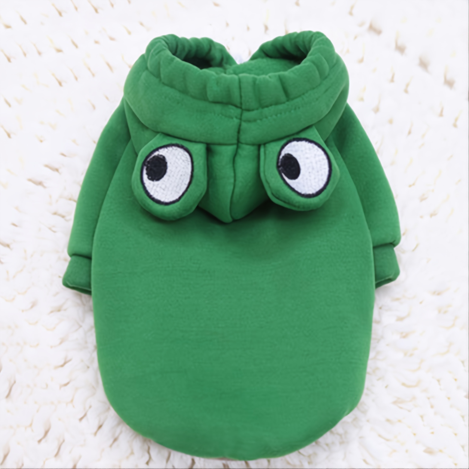 Niedlicher Frosch Haustier Pullover Für Kleine Und Mittelgroße Hunde - Grüner Hundekapuzenpullover Mit Lustigem Design