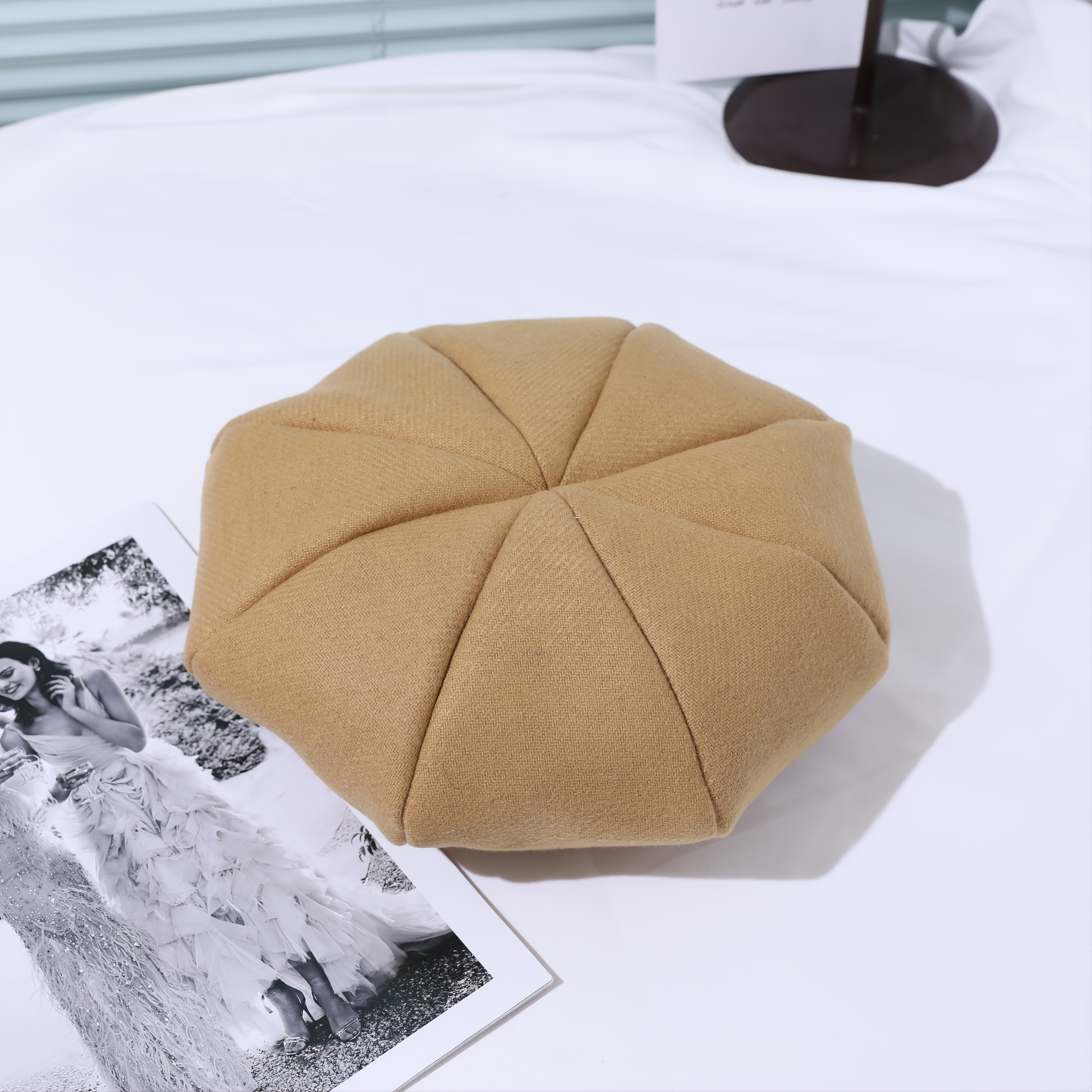 Solid Beret Casual All match Hat Autumn And Winter Warm Painter Hat