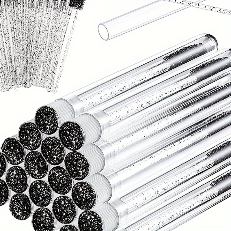 

Mascara Brushes Tubes Set 70pcs Disposable Eyelash Brushes Replacement With 20pcs Empty Tubes For Eyelash Extension Lash (black Diamond)