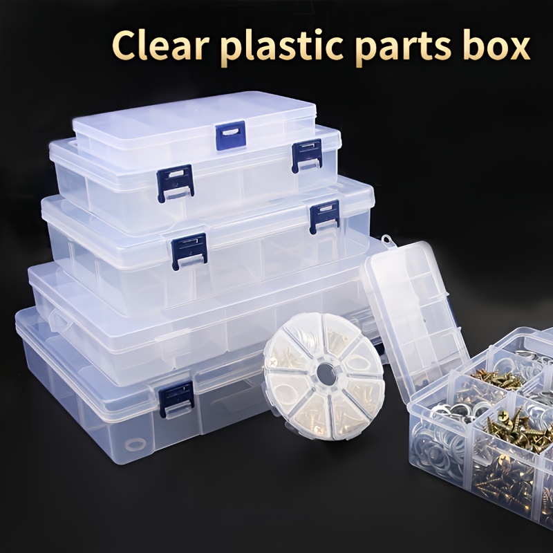 10 Grid Adjustable Transparent Plastic Storage Box Perfect For Small  Components Jewelry Tools, High-quality & Affordable