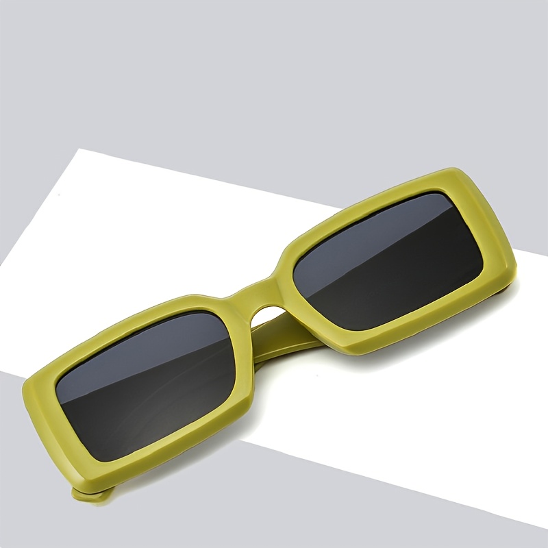 Rectangular Sunglasses Vintage Bohemian Style Small Frame Shades Sunglasses