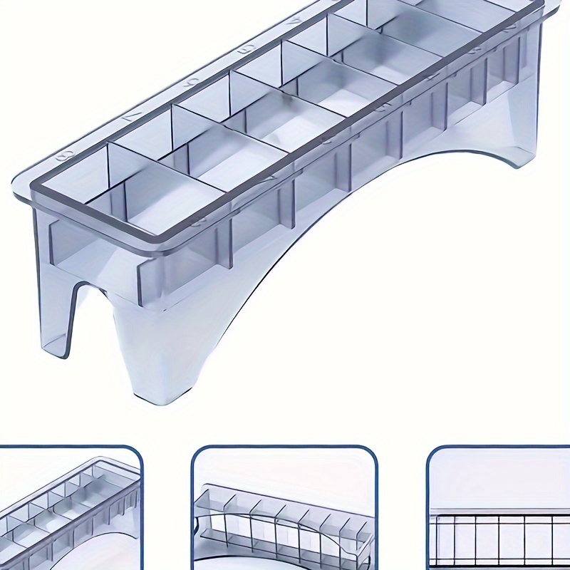 

Professional Transparent Hair Clipper & Comb Storage Box - , Odorless Organizer With Multiple Compartments For Hairdressing Tools, Ideal For All Hair Types, Hair Styling Tools