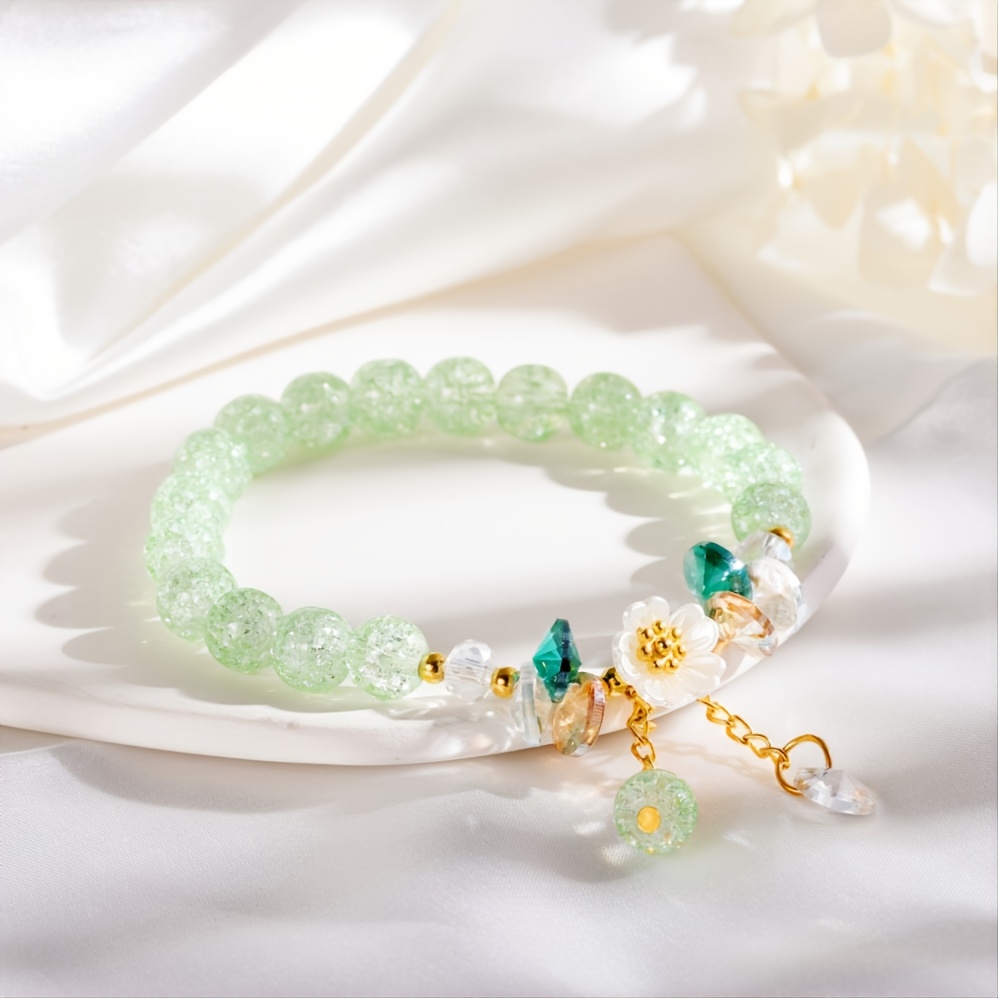 Friendship Bracelet Gift For Best Friend Glitter Wrist Jewelry Adjustable  Length For Girls