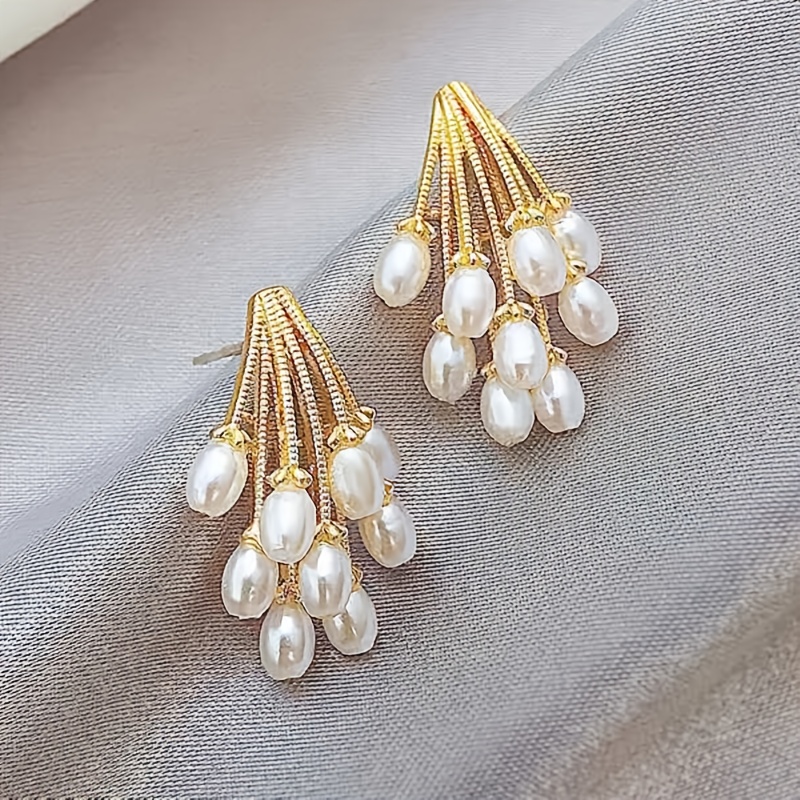 

New Pearl Drop Earrings Female 2023 Korean Fashion Earrings Feeling Trend Ear Jewelry Stud Earrings Female