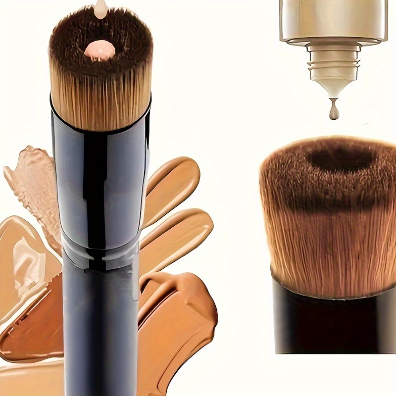 

Foundation Brush Flat Top Brush, Makeup Brush For Blending Liquid, Cream And Perfect Powder Cosmetics - Buffing, Stippling, Concealer