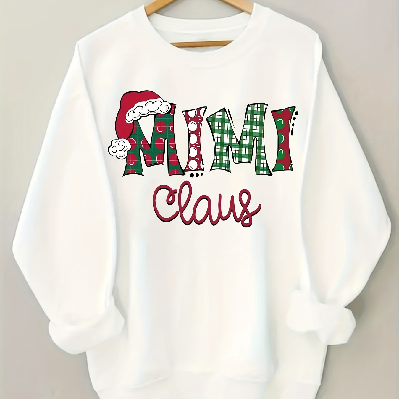 

Christmas Sweatshirt, Polyester Long Sleeve , Regular Fit, Slight ,