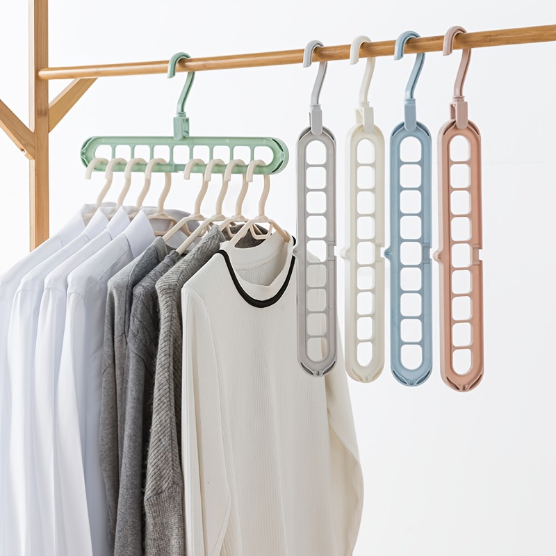 Stackable Hanger,magic Multifunction Closet Hangers, Space-saving Closet  Organizers, For Slings, Scarves, Ties, Hangers, Closet Organizer Rack(5  Pcs