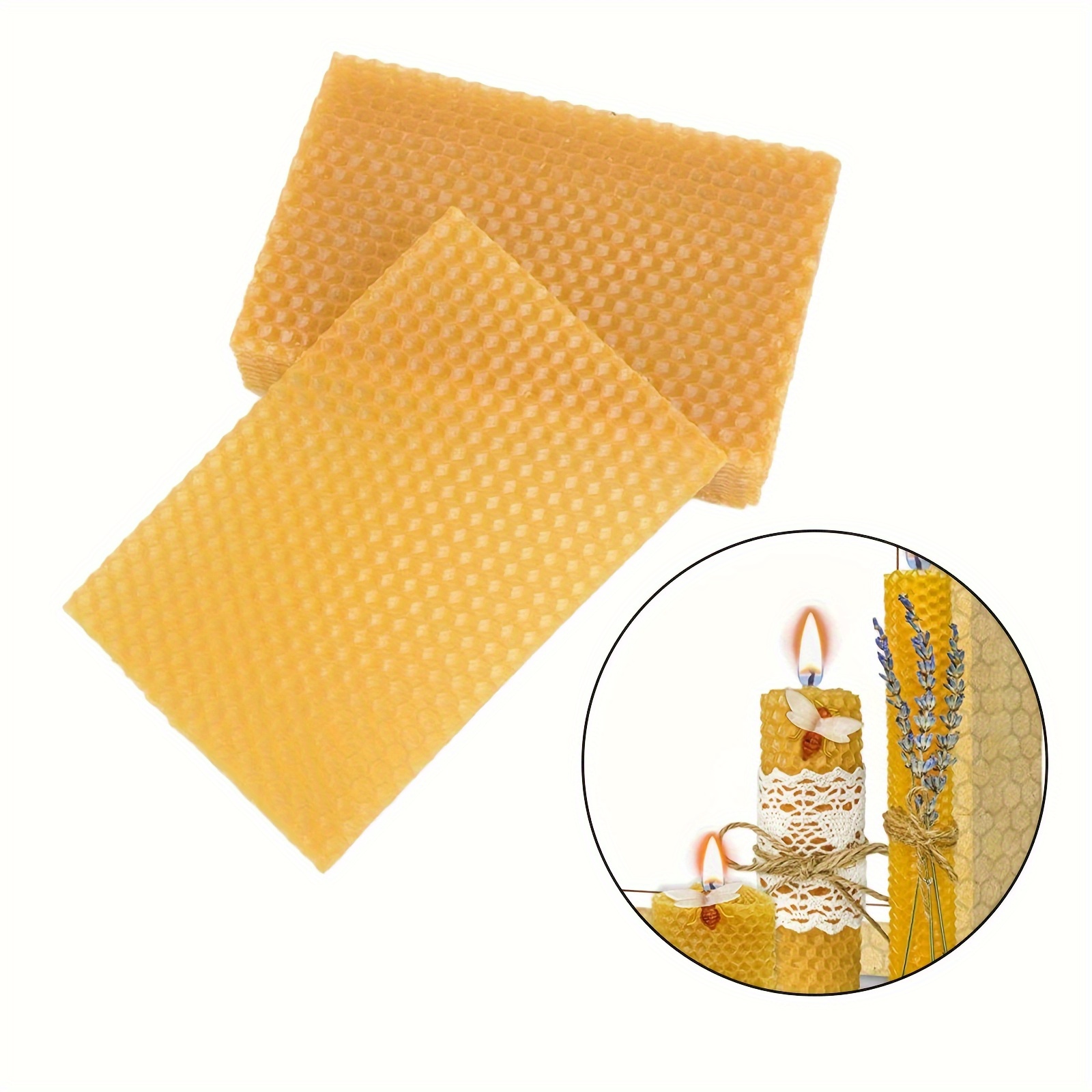 Beeswax candle making kit,12pcs Beeswax sheets for candle making