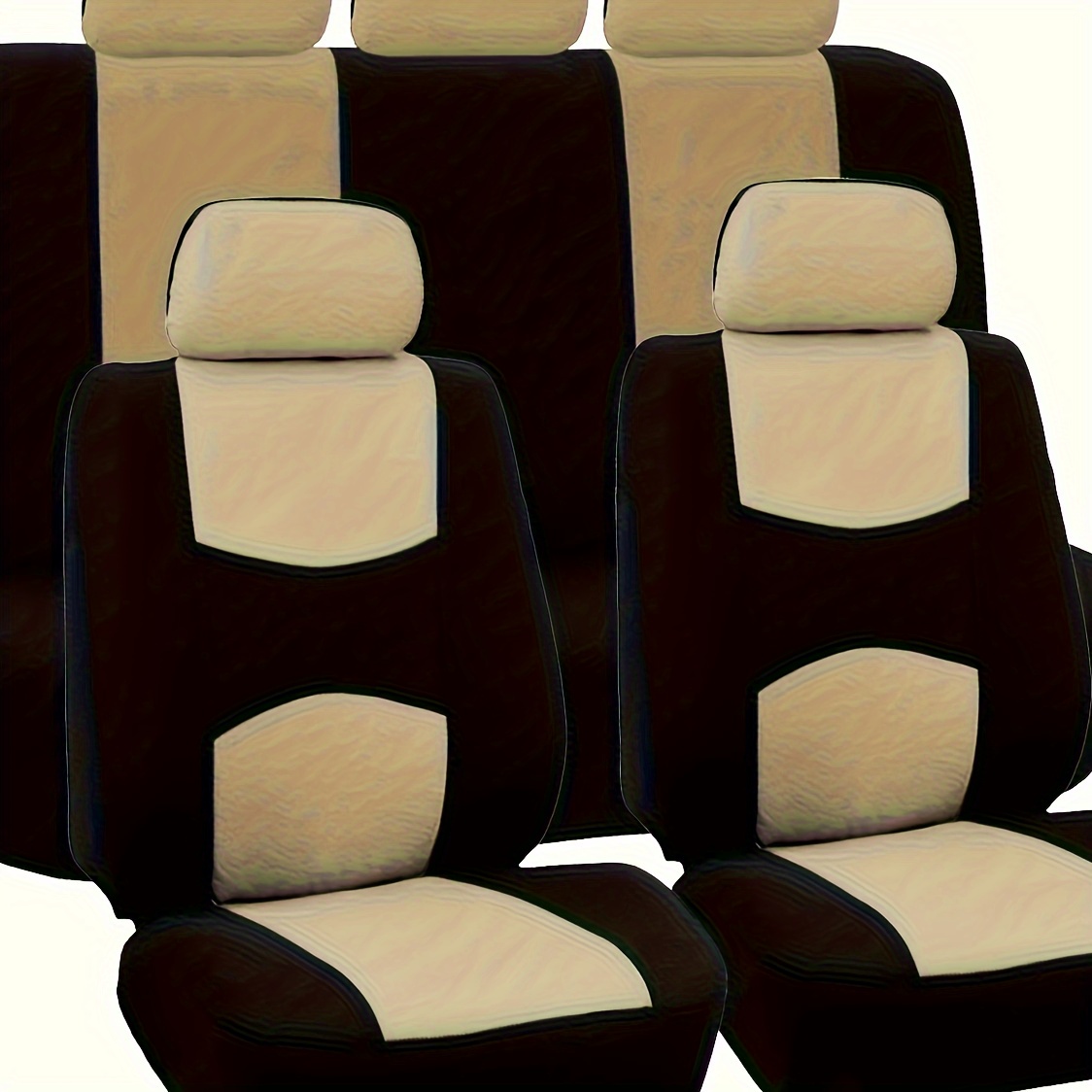 Fundas Asiento Coche Universales Color Beige 9 Piezas - Temu Chile