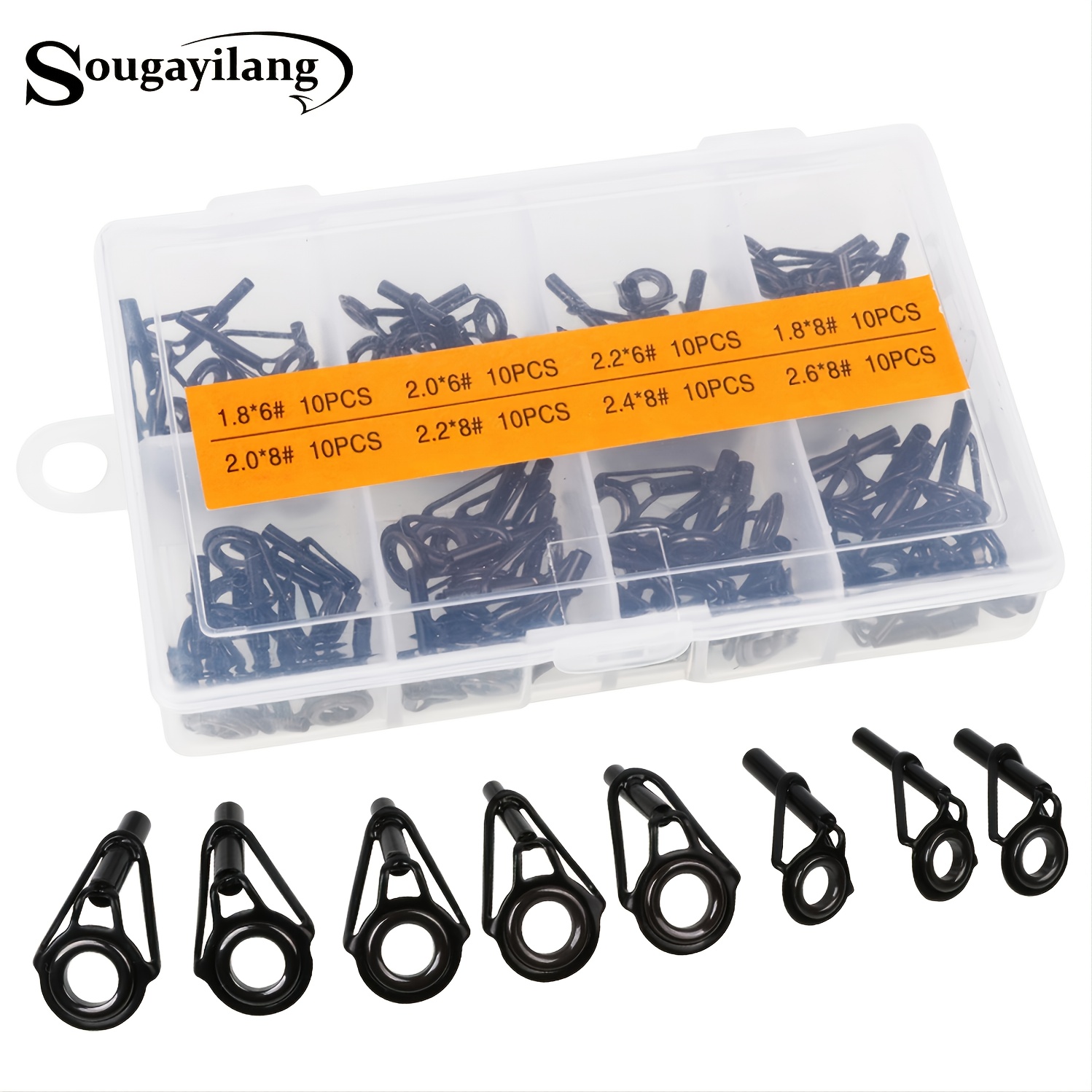 Fishing Rod Tip, Replacement Strong Fishing Rod Tip Repair Kit With Storage  Box For Saltwater 