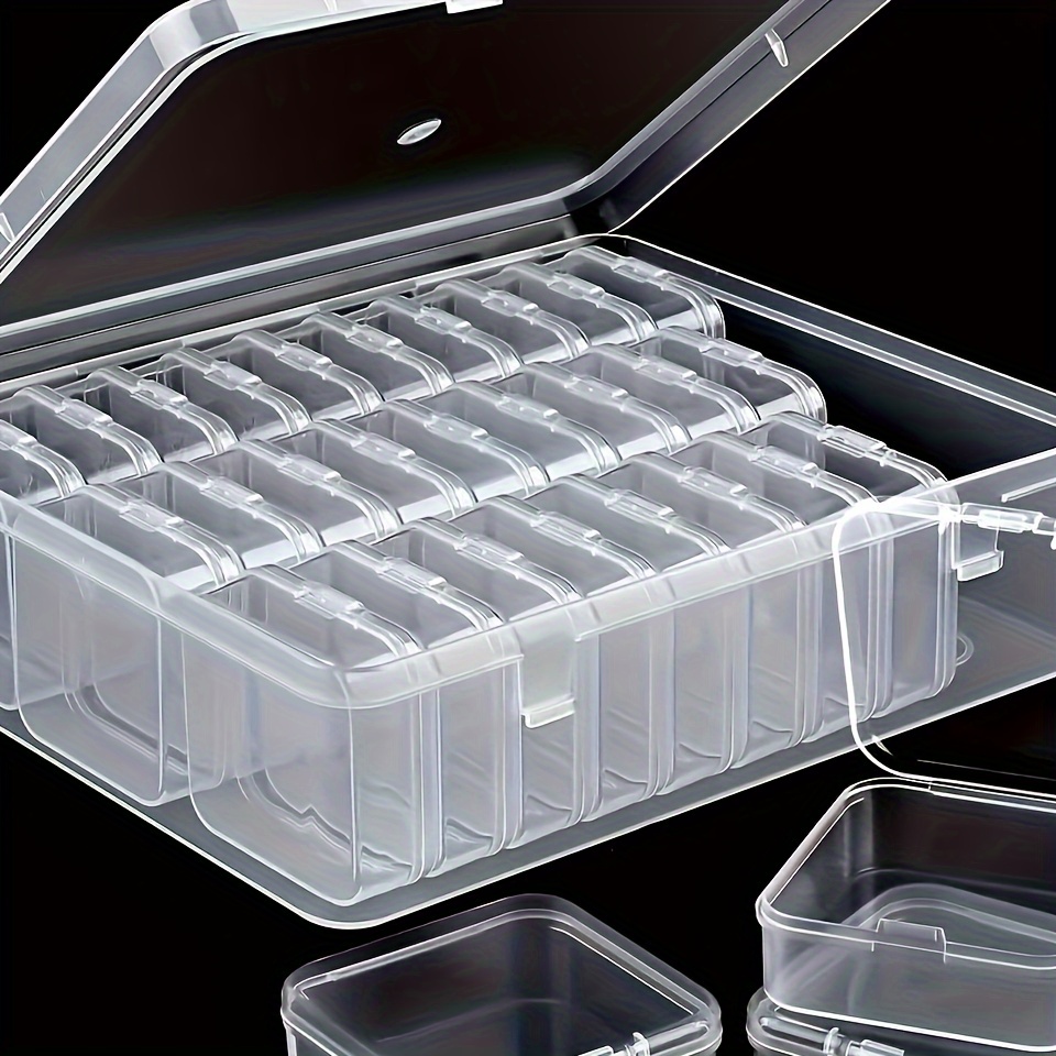 

1pc 30-compartment Clear Plastic Organizer Box With Small Storage Containers - Solution For Beads, Jewelry & Small Items Bead Storage Containers Jewelry Organizer Storage