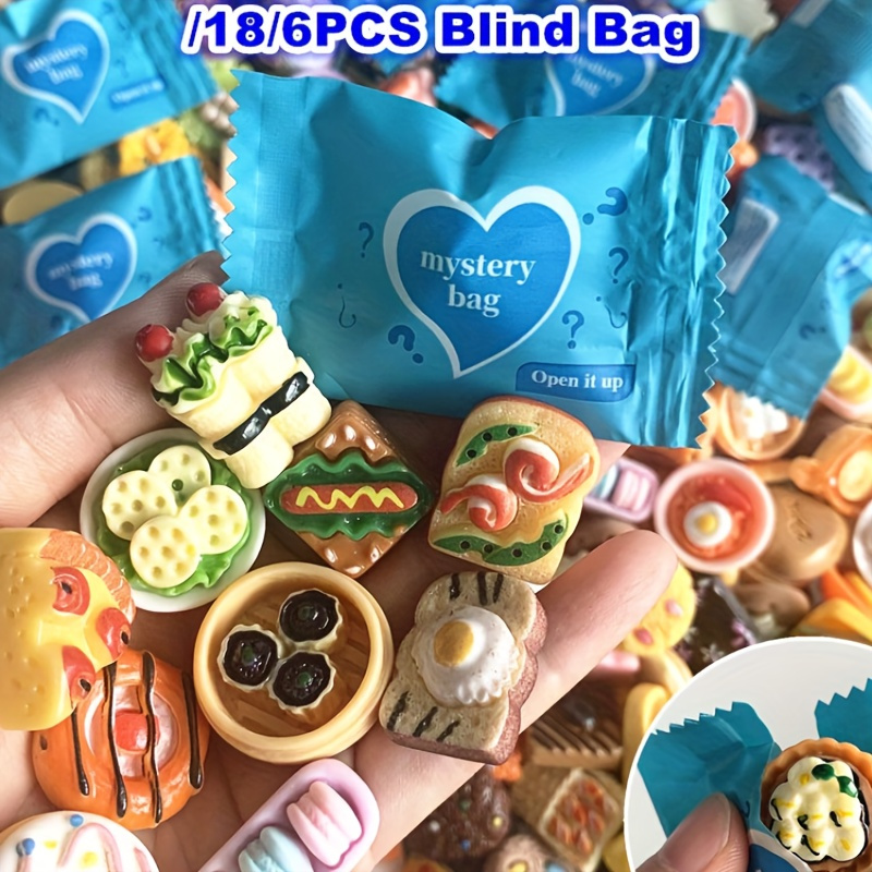 

Mystery Bag Mini Food Surprise: 36 Assorted Miniature Food Models For Phone Case Decorations, Party Favors, Birthday Gifts, Dollhouse Decor