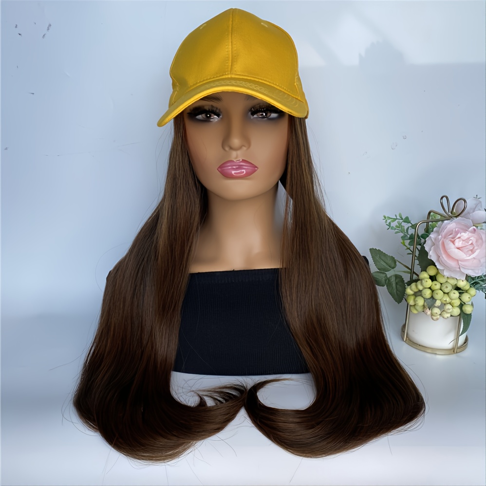 Long Curly Synthetic Hair Extensions, Adjustable Base