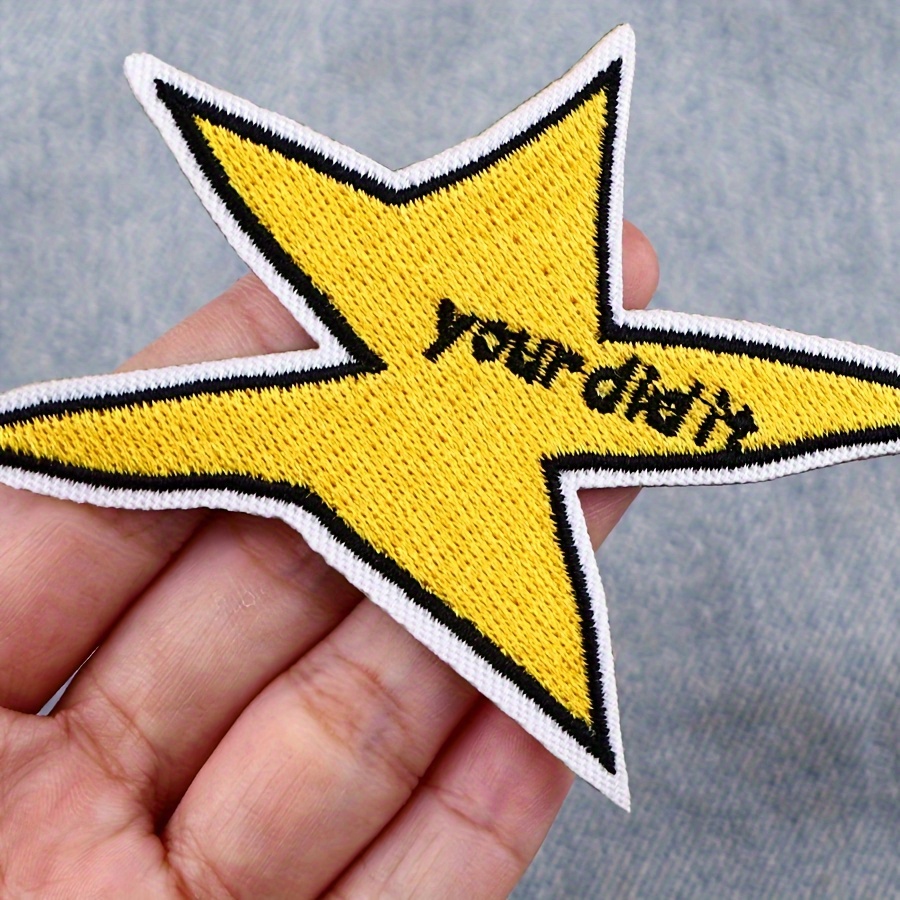 

1pc Your Did It Star Patch For Clothes, Diy Embroidery Applique Patch, Diy Ironing Badge