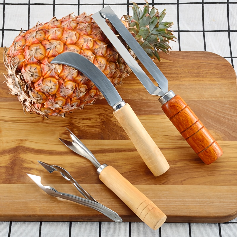Stainless Steel Fourpiece Set Pineapple Tool Pineapple Knife Set Eye