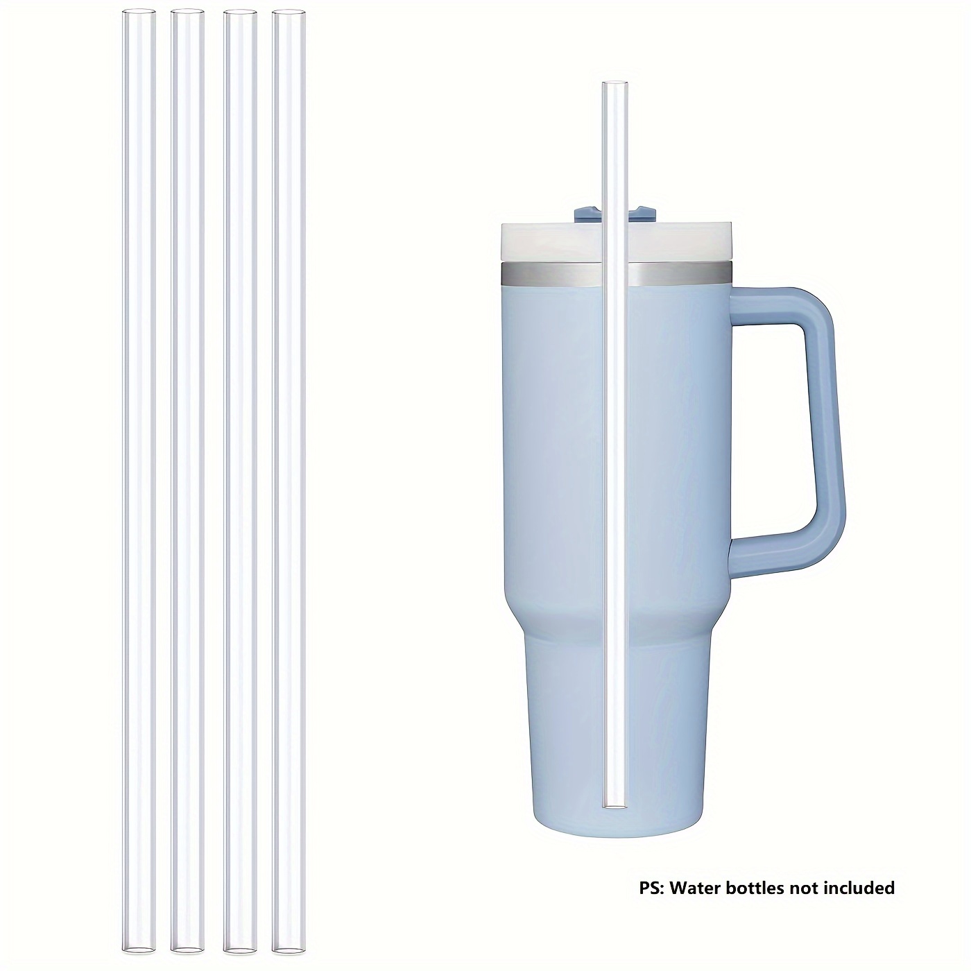 Reusable Clear Plastic Straw For Stanley Cup - Temu