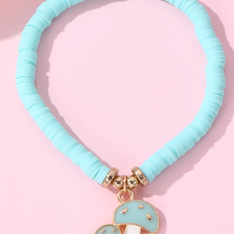 Cute Sweet Small Daisy Bead Bracelet Elastic Adjustable - Temu