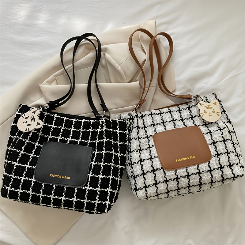 Checkered Handbag - Temu