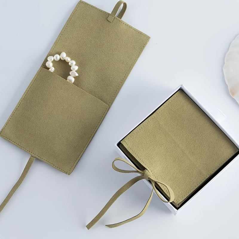 

2pcs Jewelry Packaging Pouches Chic Wedding Favor Bags Cream Cosmetic Bags Product Package Wedding Gift Bag