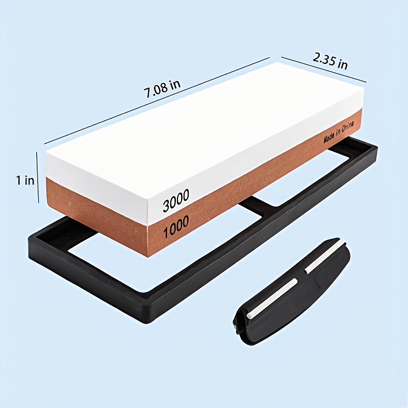 1pc household thick and fine double-sided whetstone, kitchen knife