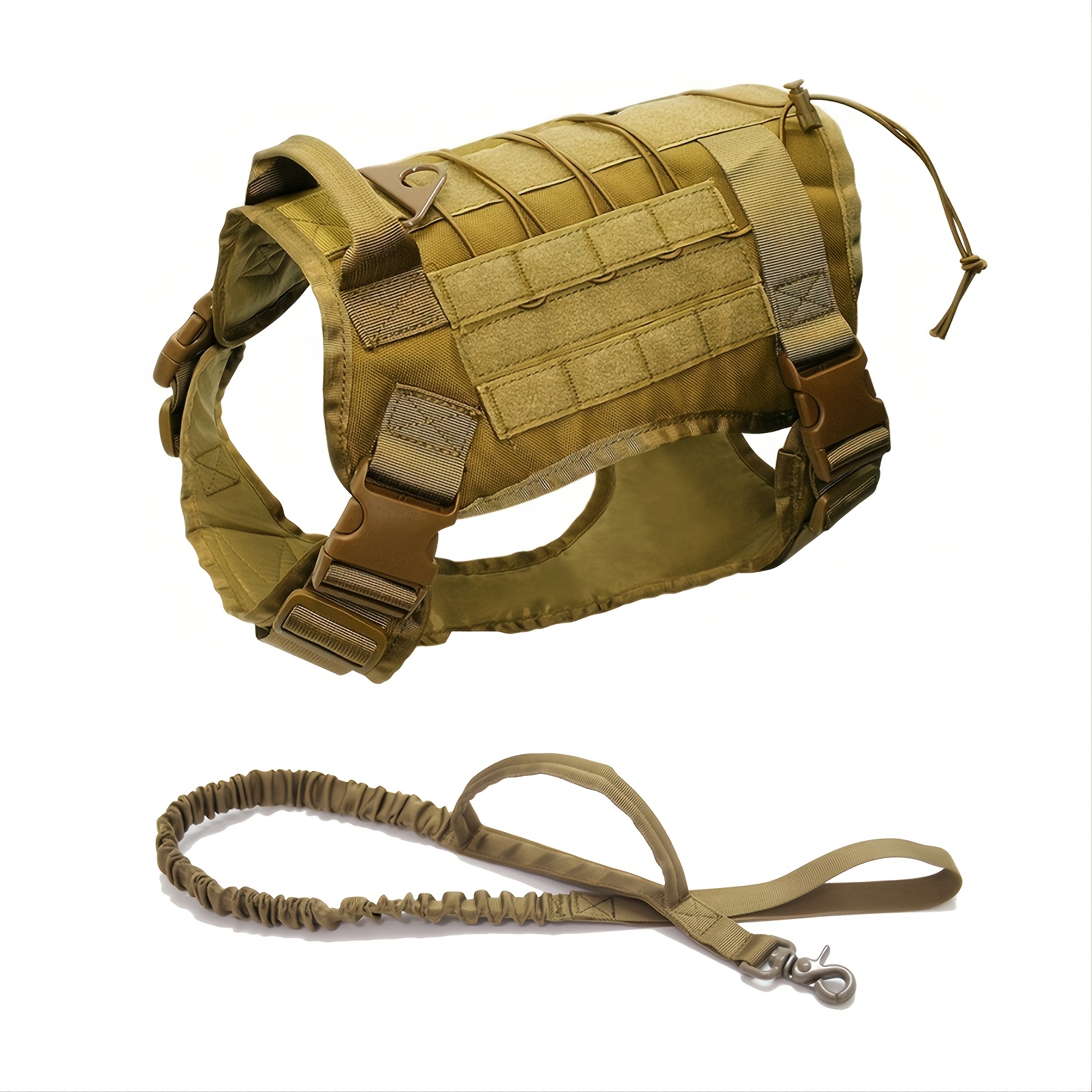 Dogs Army Harness With Retractable Leash, Suitable For Medium Large