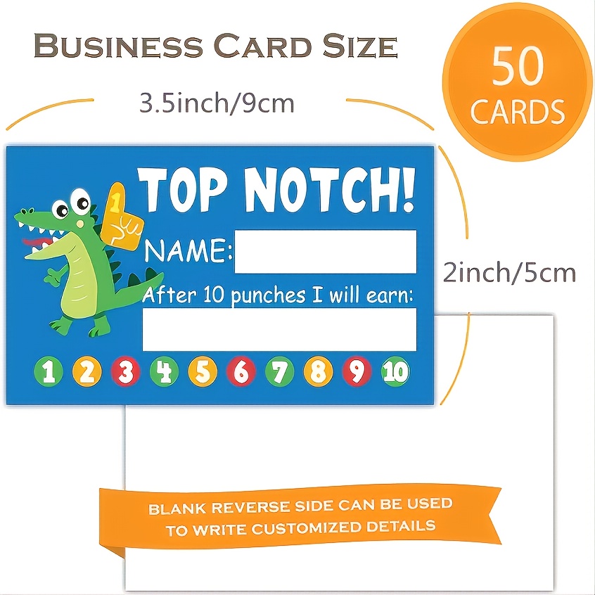 1/11pcs, Punch Cards With Hole Punch, My Reward Cards For Classroom Student  Home Behavior Incentive, For Business Loyalty Card, For Motivational Cute