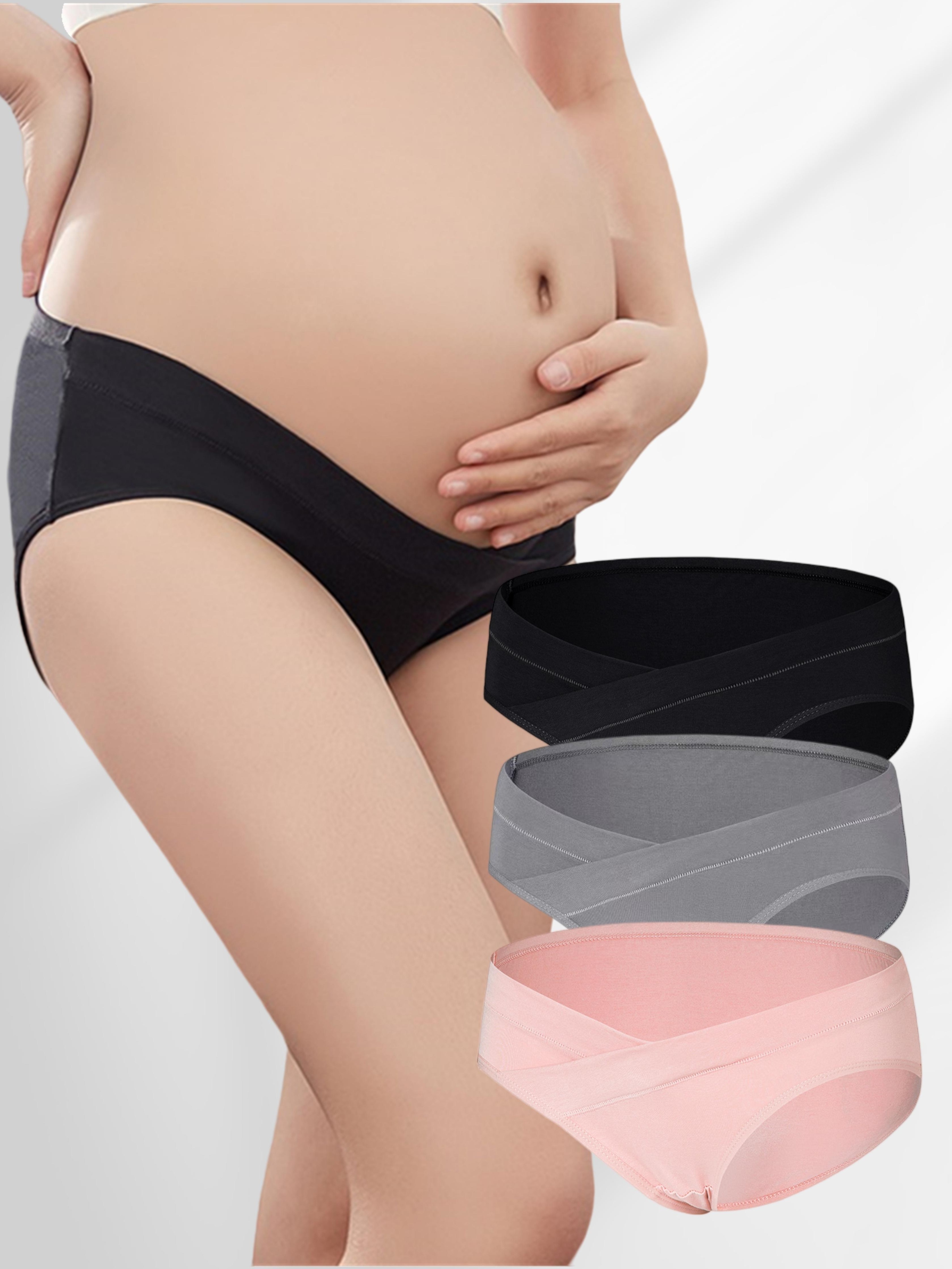Maternity Women's Low Waist Cotton Underwear Briefs - Temu