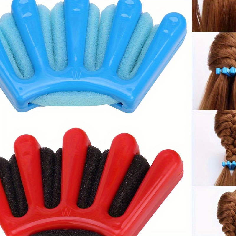 

Unique Sponge, Easy-weave Five- Braiding Tool - Diy Sponge For Plaits, Twists & - Styling Accessory