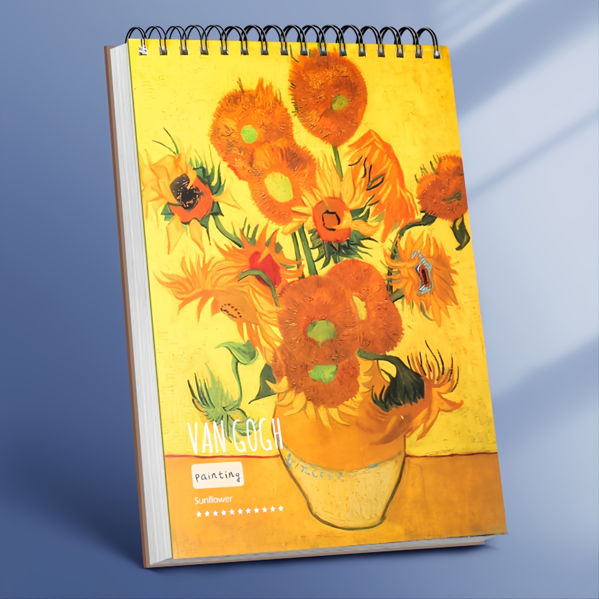 A4 Sunflower Apricot Tree Cover Children's Drawing Book Sketch Comic Paper  Student Art School Stationery Graffiti Supplies