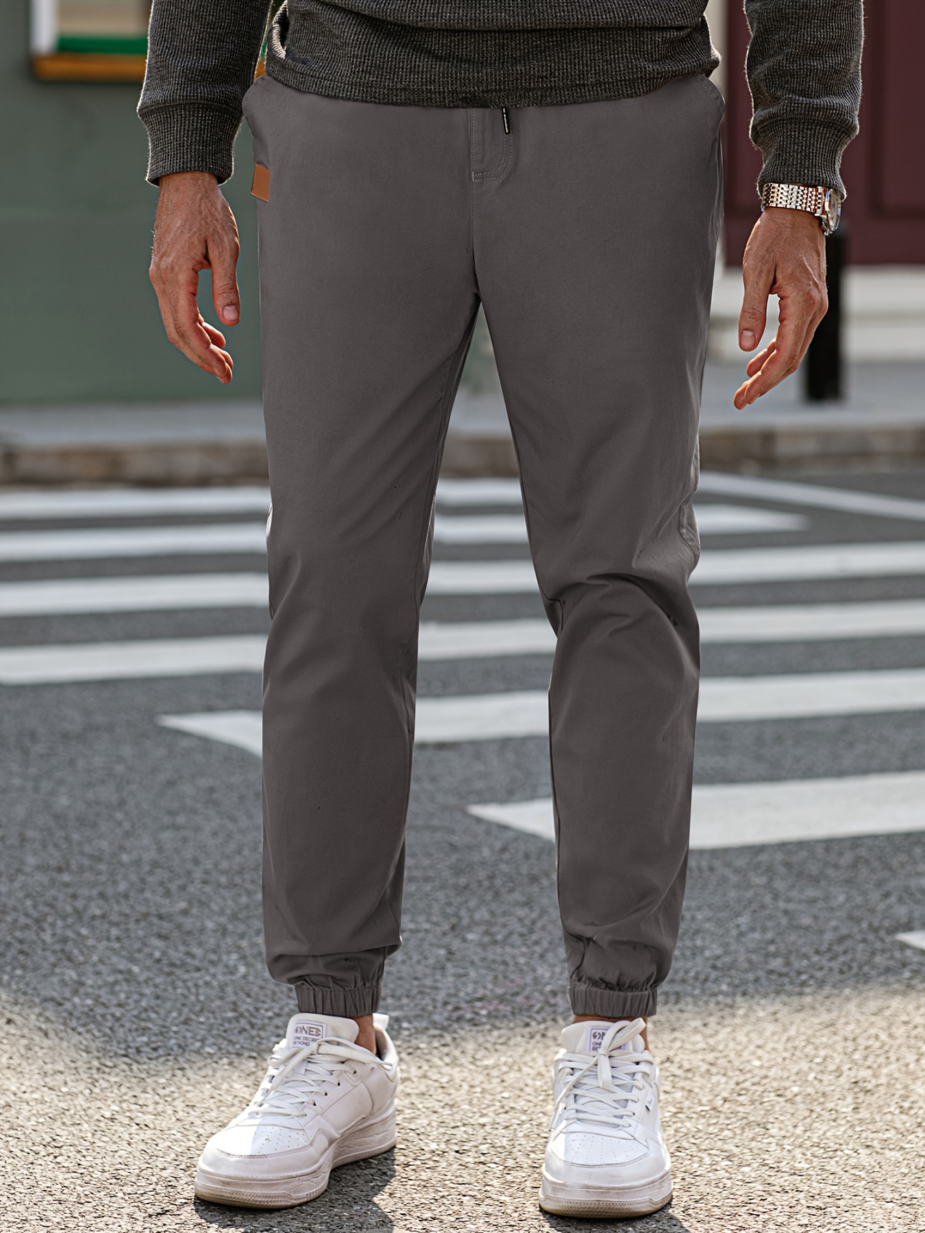 Men's Casual Cotton Regular Fit Drawstring Cargo Pants Male - Temu