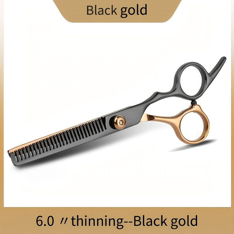 Hair Cutting Scissors Professional Home Hair Cutting Barber Salon Thinning  Shears Stainless Steel Hairdressing Scissors Black Golden | High-quality &  Affordable | Temu Canada