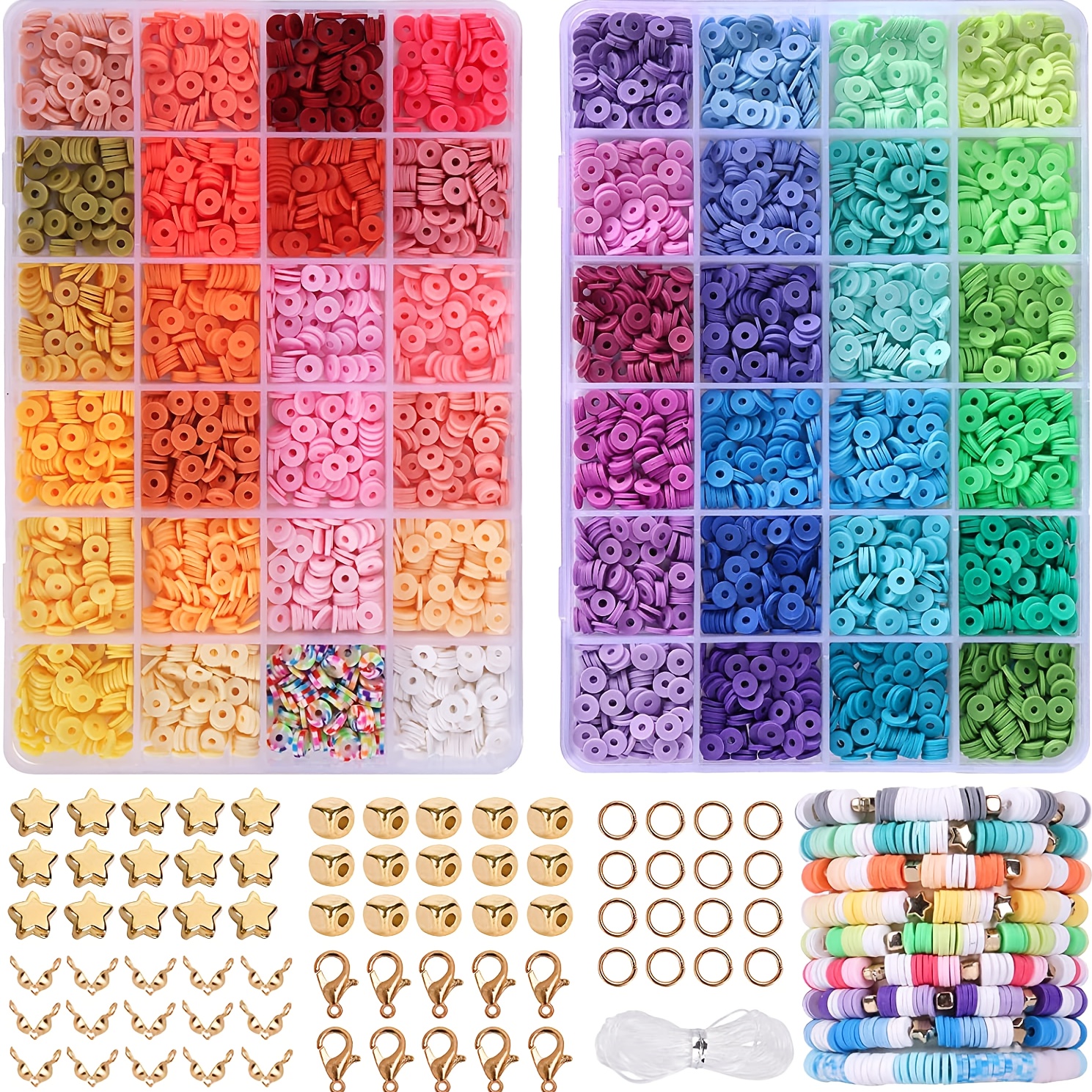 Flat Round 6mm Polymer Preppy Beads for DIY Jewelry Making - China Beads  and Polymer Clay Beads price