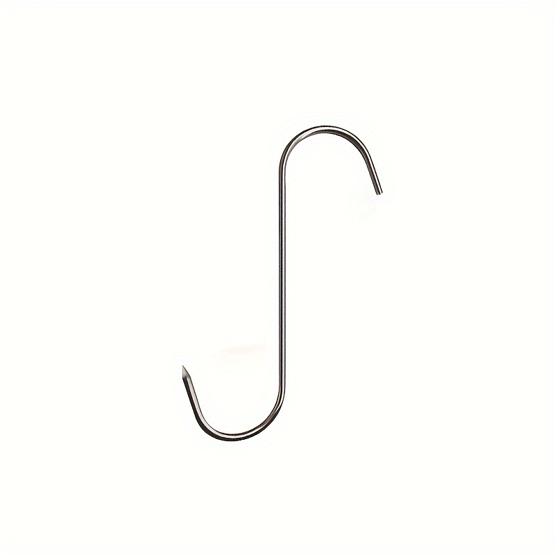 8pcs Stainless Steel Hanging Bacon Hooks S Hooks Multi-functional Hanging  Food Hooks Hanging Meat Bacon Fish Sausage Roast Duck Roast Chicken Goose Ho