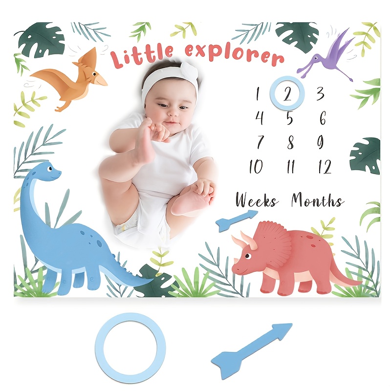 Buy 0-1 Month Newborn Baby Milestone Blanket for Photography Props
