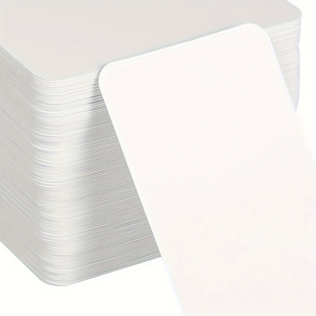 

200pcs Blank Index Cards, Blank Paper Cards, Presentation Cards, White Cards For Diy, School And Office Learning Supplies