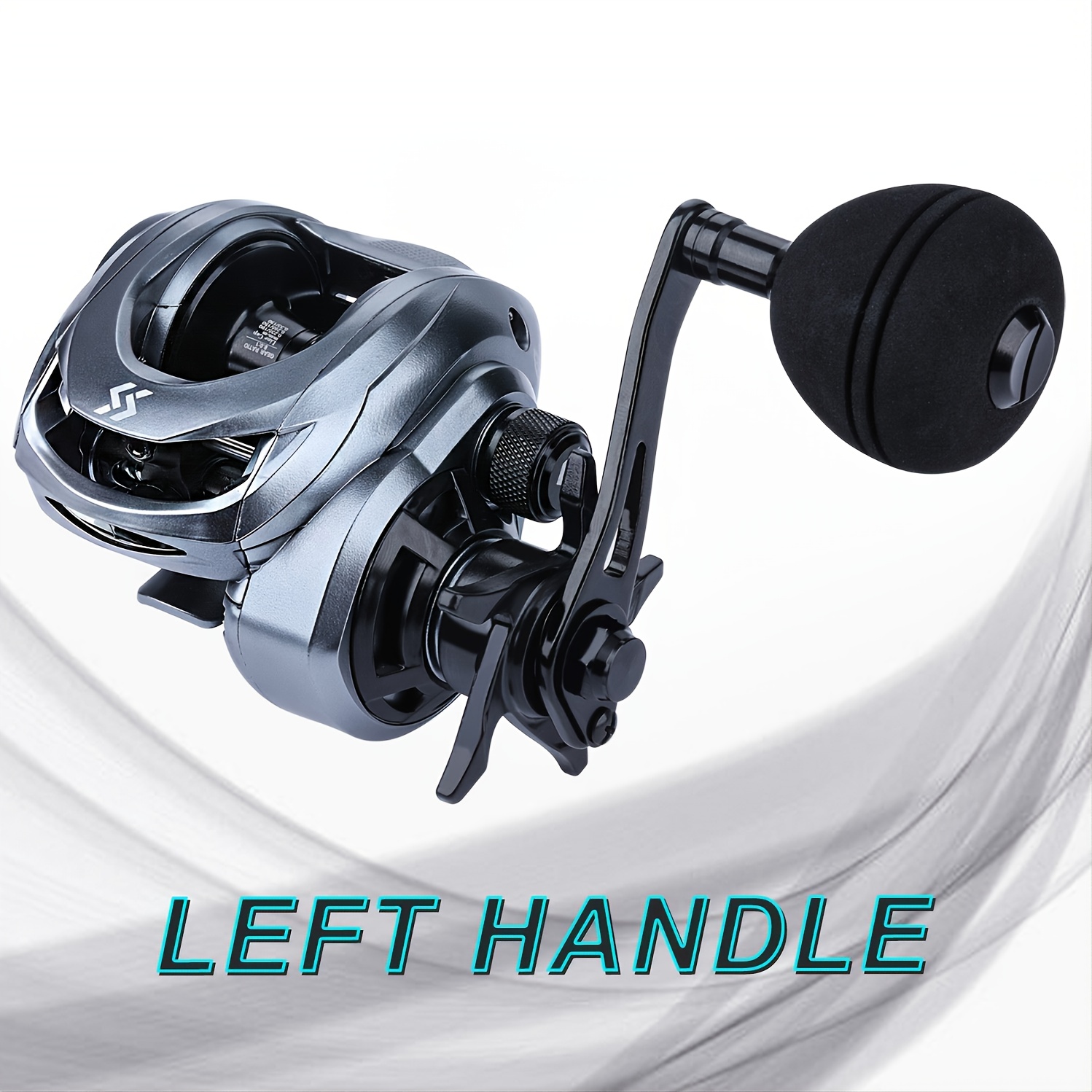 Sougayilang Baitcasting Fishing Reel 9+1bb Anti-Corrosion with Magnetic Braking System, Size: Blue- Right Handed