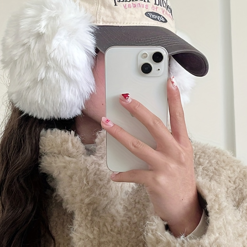 

Plush Fleece Winter Long Hair Warm Suitable For Airpods Max Earphone Cover