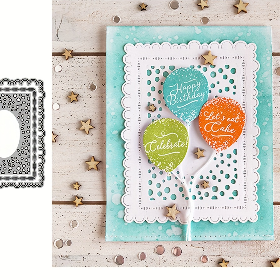 

Diy Scrapbooking Embossing Die - Polka Dot Background, Tool For , Greeting Cards & Envelope Making