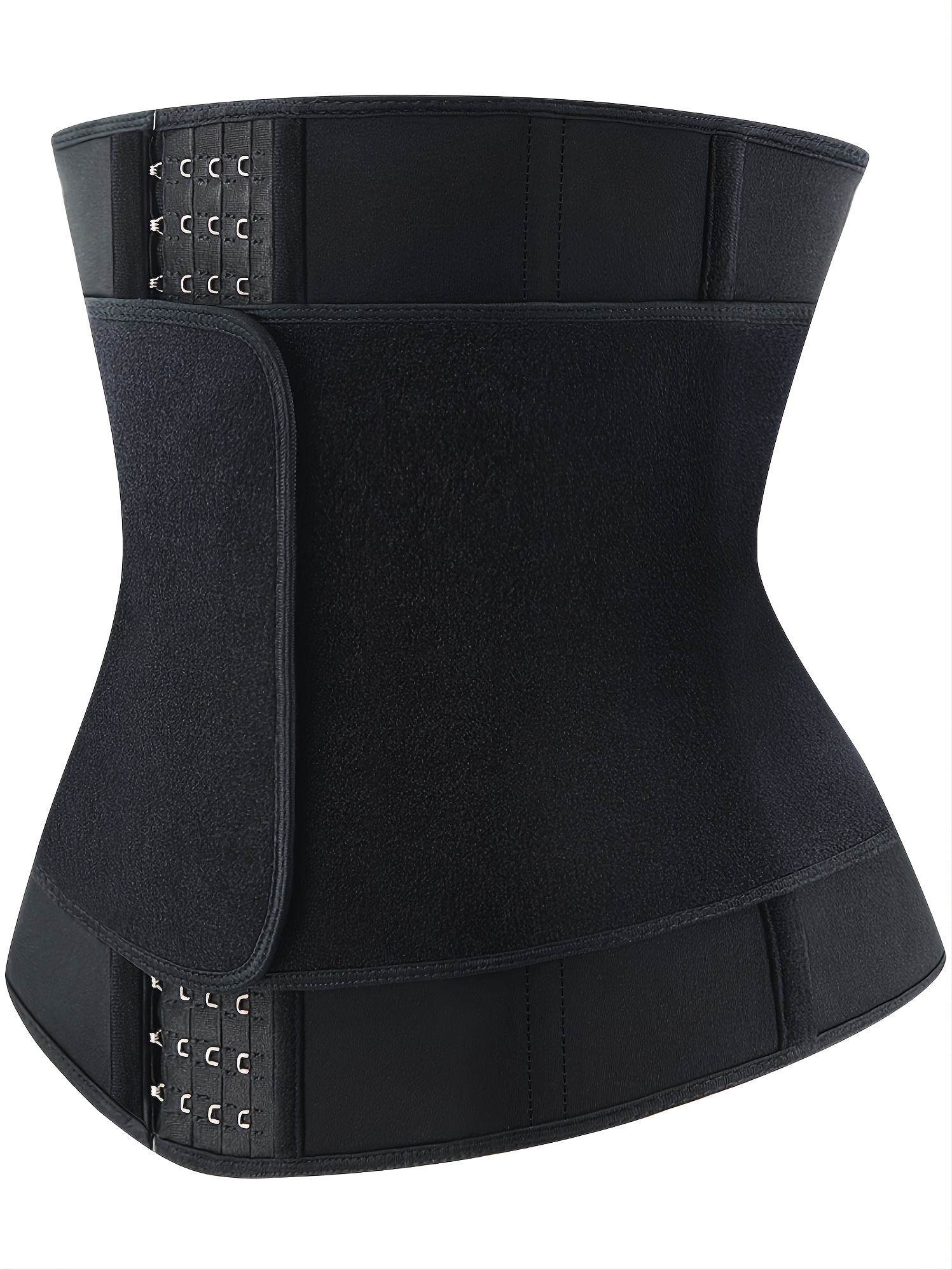 Nebility Women Waist Trainer Corset Zipper Vest Body Shaper Cincher Tank  Top with Adjustable Straps (XL, Black)