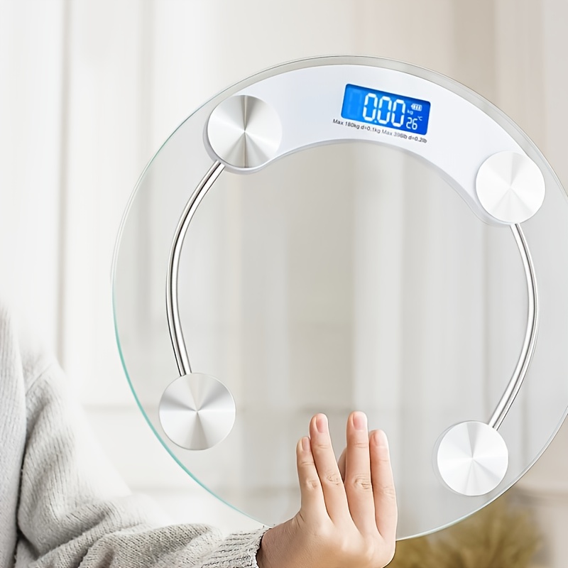 Cute Body Scale Glass Smart Electronic Scales LCD Display Body Weighing  Home Digital Weight Scale