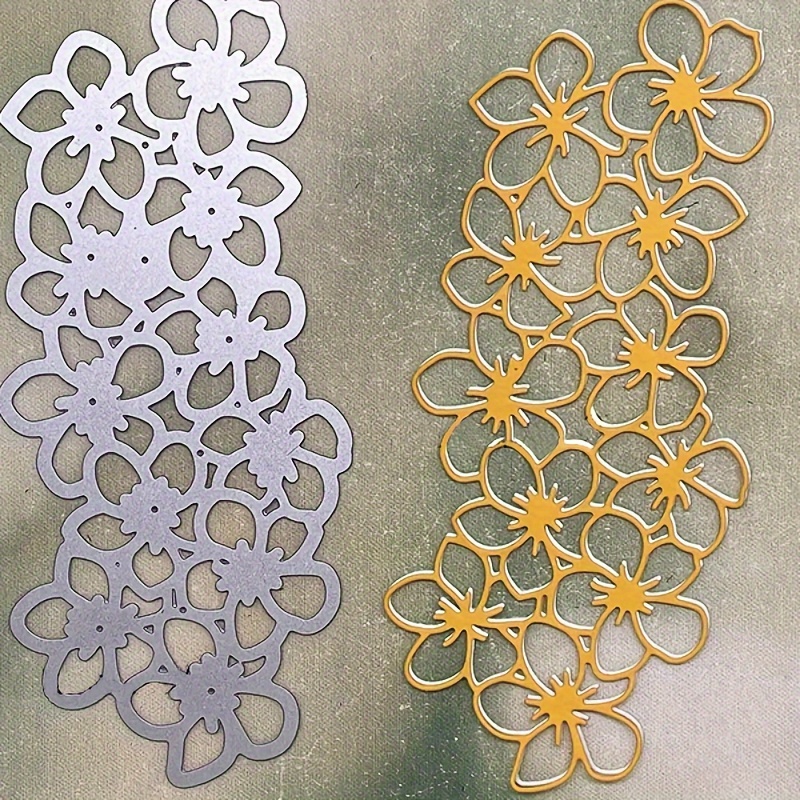 

1pc 5.63*2.44 Inch Mini Flower Metal Cutting Dies New Arrivals Mold For Diy Photo Album Scrapbook Diary Birthday Cover Making Holiday Greeting Bouquet Cards