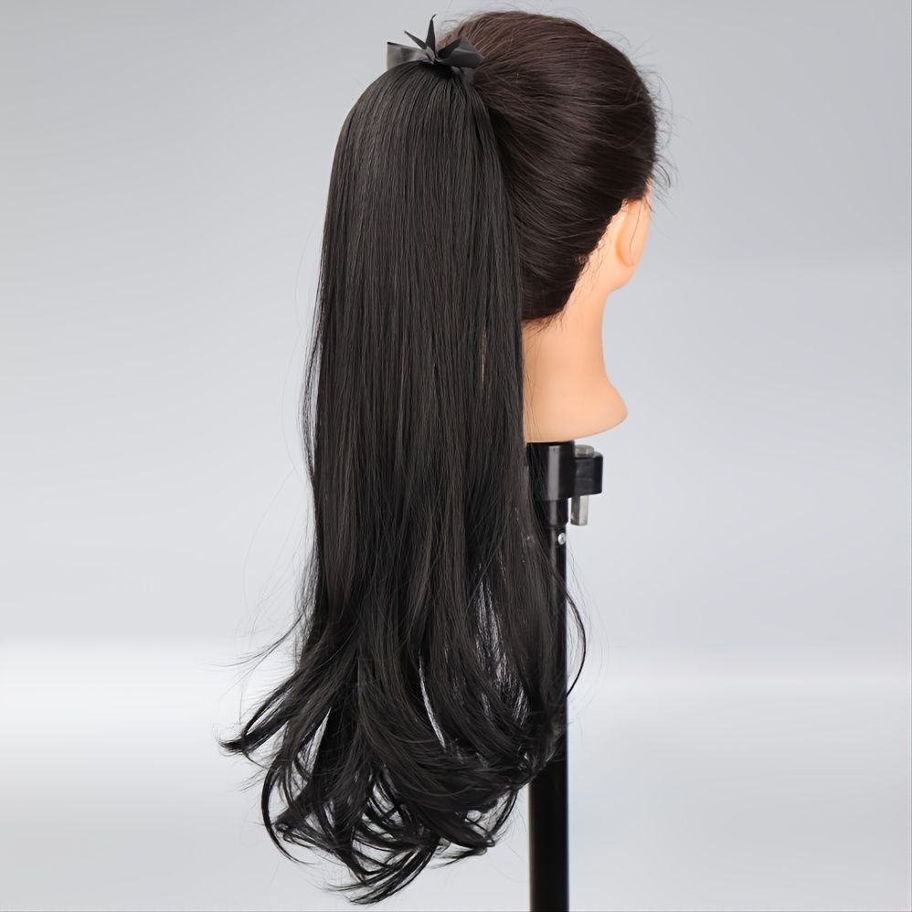 Women Synthetic Long Straight Ponytail Fake Hair Clip In Ponytail Hair  Extensions Ponytail Hairpiece | Check Out Today's Deals Now | Temu