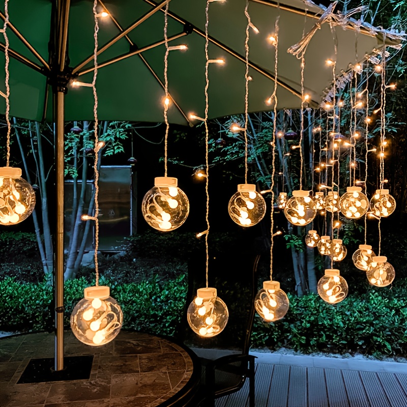 Runaup 20 LED Boule de coton Guirlandes lumineuses 3,3 M/10,8 pieds Guirlande  lumineuse sphérique Alimenté par pile Lumières décoratives pour Chambre  Rideau Gazebo Balcon Party : : Luminaires et Éclairage
